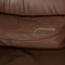 Sofá de tres plazas Plura de cuero marrón de Rolf Benz, Imagen 9