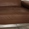Sofá de tres plazas Plura de cuero marrón de Rolf Benz, Imagen 4