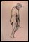 Desconocido, desnudo, dibujo original a pluma sobre papel, mediados del siglo XX, Imagen 1