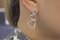 18 Karat White Gold Hearts Earrings, Set of 2 4