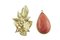 18k Yellow Gold Leaves Drop Movable Earrings, Set of 2 2