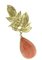18k Yellow Gold Leaves Drop Movable Earrings, Set of 2 3