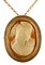 18k Yellow Gold Cameo Brooch 5