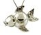 Ancient Handcrafted Diamond Fish Pendant, Set of 2, Image 5