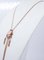 14 Karat Rose Gold and Silver Necklace, Image 2