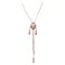 14 Karat Rose Gold and Silver Necklace 1