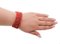 Vintage Italian Red Coral Rows Bracelet, Image 2