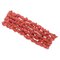 Vintage Italian Red Coral Rows Bracelet 1