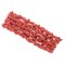Vintage Italian Red Coral Rows Bracelet, Image 1