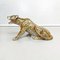 Mid-Century Modern Italian Feline Animal Cheetah Ceramic Statue, 1960s 3