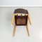 Moderne italienische Mid-Century Stühle aus Holz & braunem Leder von Zanotta, 1980er, 2er Set 15