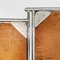 Moderner italienischer Bodenspiegel mit 3 Türen aus Holz & Stahlrohr, 1980er 10