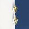 Mid-Century Italian Gold Giovi Wall Lamps by Achille Castiglioni for Flos, 1980s, Set of 2, Image 3