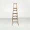 Mid-Century Modern Italian Polished Wooden Step Ladder Stair by Scorta, 1950s 3