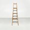 Mid-Century Modern Italian Polished Wooden Step Ladder Stair by Scorta, 1950s, Image 3