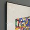 Artista italiano, Composición abstracta, Años 80, Pintura de collage, Enmarcado, Imagen 7
