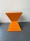 Orange Plastic Pedestal 1