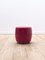 Red Glossy Poufs, Set of 5 1