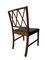 Dining Chairs in Mahogany, Rosewood & Black Leather by Ole Wanscher for A.J. Iversen, Denmark, Set of 8 7