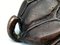 Patinierter Okimono Frosch aus Eisen, 1800er 8