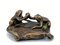 Patinierter Okimono Frosch aus Eisen, 1800er 2