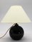 Art Deco Adnet Style Black Opaline Table Lamp, 1930s 2