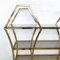 Shelf in Golden Brass and Smoked Glass 7