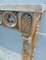 Wooden Console with Religious Carvings & Marble Top 9