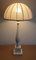 Vintage Table Lamp with Cream-White Lacquered Turned Wooden Column Light, 1970s 5