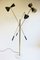 Mid-Century Stilnovo Style Floor Lamp in Carrara Marble & Black Brass, 1950s, Image 7