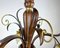 Vintage Belgian Chandelier with Flower Shaped Plafond, 1970s, Image 4