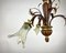 Vintage Belgian Chandelier with Flower Shaped Plafond, 1970s, Image 3
