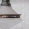 Lampe à Suspension Conique Antique en Verre et Laiton, France 3