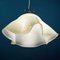 Vintage Beige Murano Glass Pendant Lamp Handkerchief, Italy, 1970s 13