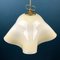 Vintage Beige Murano Glass Pendant Lamp Handkerchief, Italy, 1970s, Image 8