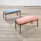 Panca rosa con struttura in legno e cuscino in tessuto di Ico & Luisa Parisi, anni '60, Immagine 7