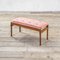Pink Bench with Wooden Structure and Fabric Pillow by Ico & Luisa Parisi, 1960s 1