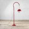 Model 5055 Red Metal Ground Lamp with Ups and Down System by Luigi Bandini Buti for Kartell, Image 6