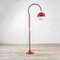 Model 5055 Red Metal Ground Lamp with Ups and Down System by Luigi Bandini Buti for Kartell 4
