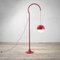 Model 5055 Red Metal Ground Lamp with Ups and Down System by Luigi Bandini Buti for Kartell 2