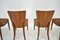 Art Deco H-214 Dining Chairs by Jindrich Halabala for Up Závody, 1930s, Set of 4 11