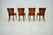 Art Deco H-214 Dining Chairs by Jindrich Halabala for Up Závody, 1930s, Set of 4 12