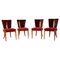 Art Deco H-214 Dining Chairs by Jindrich Halabala for Up Závody, 1930s, Set of 4 1
