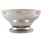 Large Beaded Sterling Silver Bowl with Pierced Edge from Georg Jensen 1
