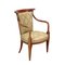 Armchair in Beech & Fabric, Italy, 1950s-1960s, Image 1