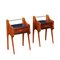 Bedside Tables in Mahogany, Italy, 1950s, Set of 2 1