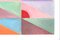 Natalia Roman, composizione diagonale pastello con triangoli rosa, gialli e rossi, 2022, acrilico su carta da acquerello, Immagine 8