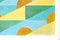 Natalia Roman, Golden Sunset Beaches in giallo, verde e turchese, 2022, acrilico su carta da acquerello, Immagine 3