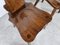 Vintage Oak Brutalist Chairs, 1960s, Set of 4, Image 9