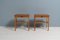 Swedish Modern Teak and Oak Nightstands, Set of 2, Image 3